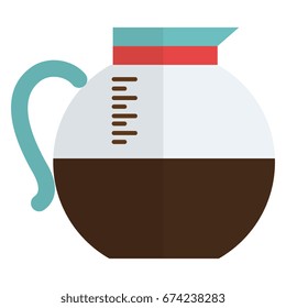 kitchen teapot isolated icon