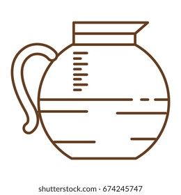 kitchen teapot isolated icon