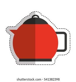 kitchen teapot isolated icon vector illustration design