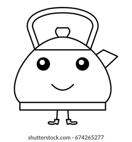 kitchen teapot kawai character