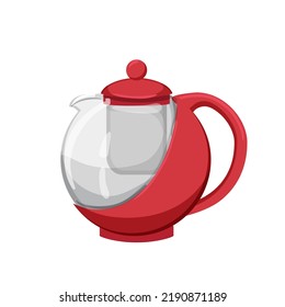 kitchen teapot tea kettle cartoon. kitchen teapot tea kettle sign. isolated symbol vector illustration