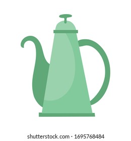 kitchen teapot utensil hand draw style vector illustration design