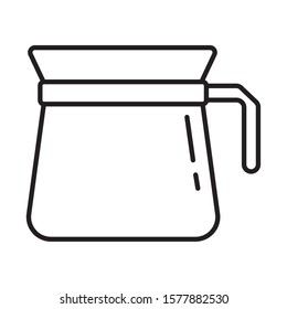 kitchen teapot utensil isolated icon vector illustration design