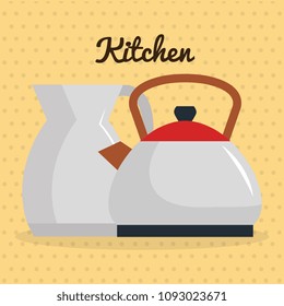 kitchen teapots utensil icon