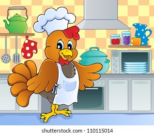 Kitchen theme image 4 - vector illustration.