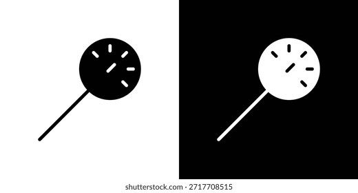 Pictograma plano negro del icono del termómetro de la cocina. Para gráficos y Diseño web.