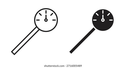 Concepto de icono de termómetro de cocina para infografía, Sitio web o App.