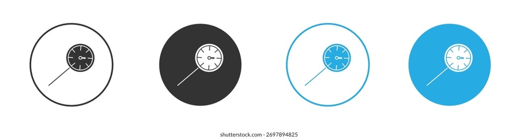 Kitchen thermometer icon symbol flat style on white background.