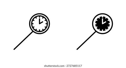 Elemento de Diseño gráfico del logotipo del símbolo del termómetro de la cocina. EPS10