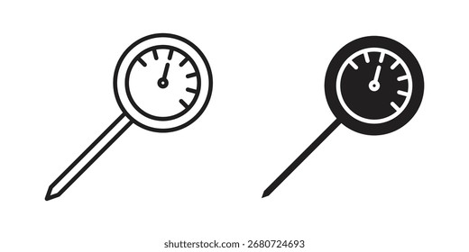 Kitchen thermometer icon symbol shape. vector symbols.