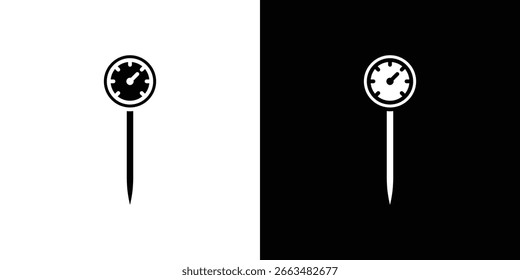 Kitchen thermometer icon symbol sign, vector, eps 10