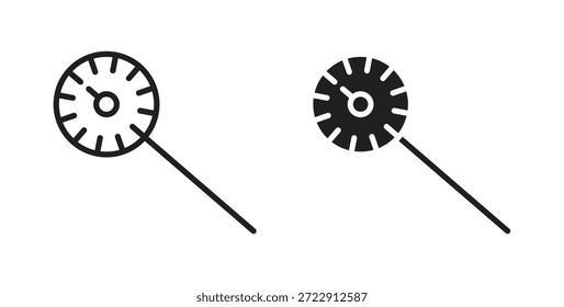 Icono de termómetro de cocina para Web y App. Ilustración vectorial eps