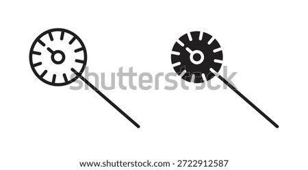 Kitchen thermometer icon for web and app. vector illustration eps