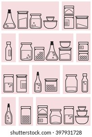 Kitchen tidy shelf.