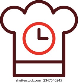 Kitchen Timer Glyph Two Color Icon For Personal And Commercial Use.
