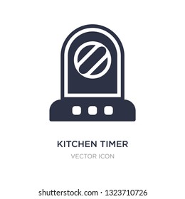 kitchen timer icon on white background. Simple element illustration from Technology concept. kitchen timer sign icon symbol design.