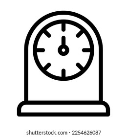 Kitchen Timer Vector Line Icon Design