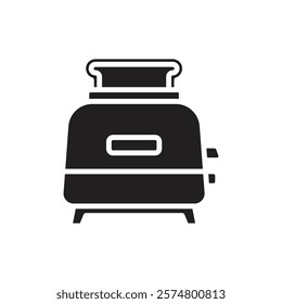 Kitchen Toaster Filled Icon Vector Illustration