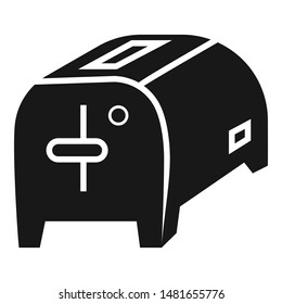 Kitchen toaster icon. Simple illustration of kitchen toaster vector icon for web design isolated on white background
