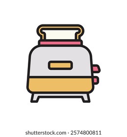 Kitchen Toaster Icon Vector Illustration