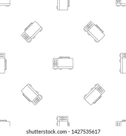 Kitchen toaster pattern seamless vector repeat geometric for any web design