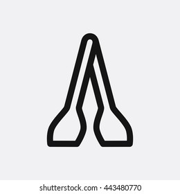 Kitchen tongs Icon