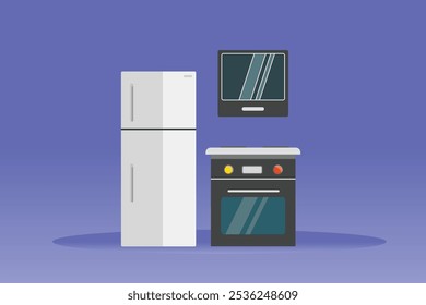 Kitchen tool concept. Colored flat vector illustration isolated.