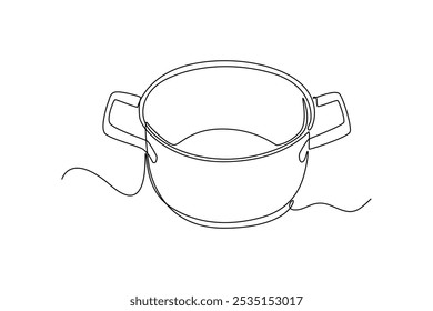 Kitchen tool concept. Single line draw design vector graphic illustration.