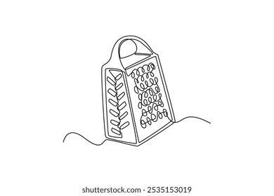 Kitchen tool concept. Single line draw design vector graphic illustration.