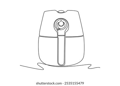 Kitchen tool concept. Single line draw design vector graphic illustration.