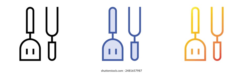 kitchen tool icon. Linear, Blue Fill and Gradient Style Design Isolated On White Background