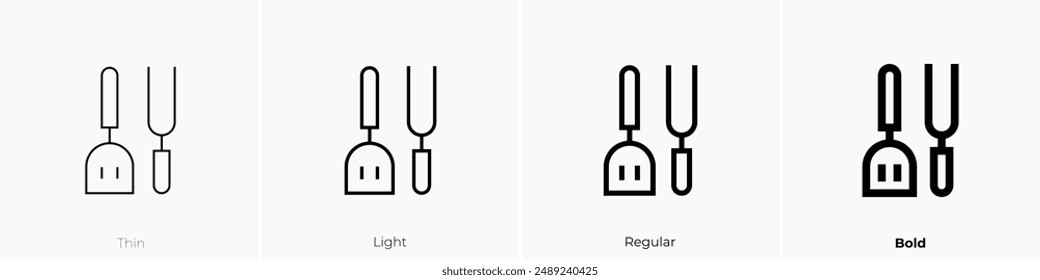 kitchen tool icon. Thin, Light Regular And Bold style design isolated on white background