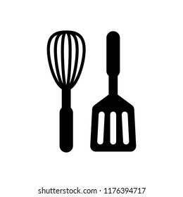 Kitchen Tool Icon Whisk Spatula Isolated Stock Vector (Royalty Free ...