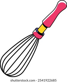 Kitchen Tool Mixing Whisk Illustration
