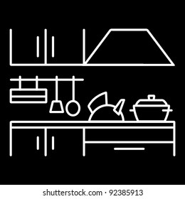 Kitchen Tool Silhouette Vector