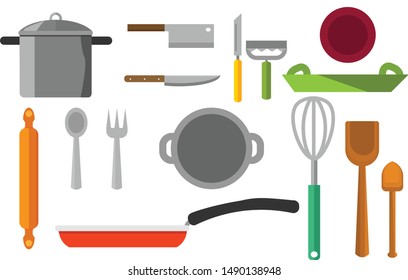 A kitchen Tool vector icon set
