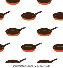 Herramientas de cocina y electrodomésticos sin patrón. Utensilios de cocina de fondo. Ilustración vectorial plana.