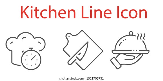 kitchen tools and cooking on white background