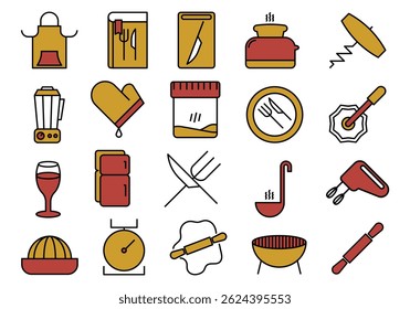 Kitchen Tools Design Element Set