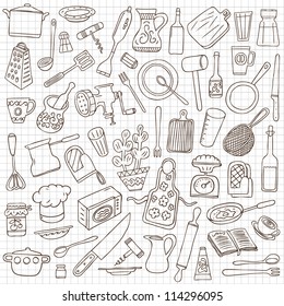 kitchen tools - doodles collection