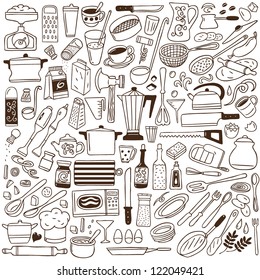 kitchen tools - doodles collection