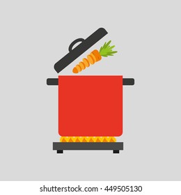 kitchen tools food Cookware isolated, vector illustration