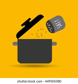 kitchen tools food Cookware isolated, vector illustration