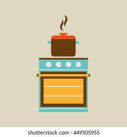 kitchen tools food Cookware isolated, vector illustration