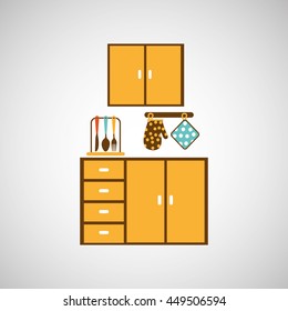 kitchen tools food Cookware isolated, vector illustration