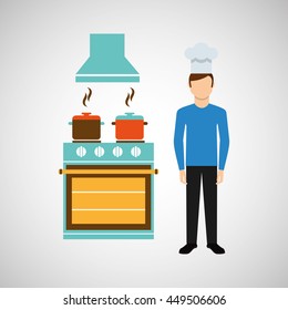 kitchen tools food Cookware isolated, vector illustration