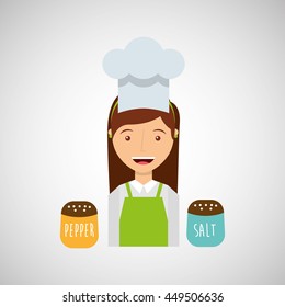 kitchen tools food Cookware isolated, vector illustration