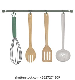 Kitchen Tools hand draw Vector
