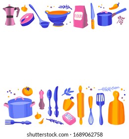 Kitchen Utensil Border Images Stock Photos Vectors Shutterstock