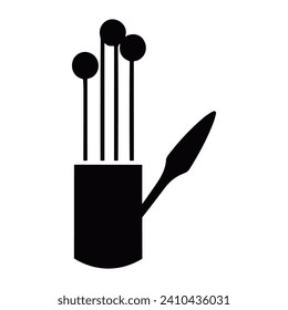 Silueta de herramientas de cocina, Silueta de utensilios de cocina-vectores.